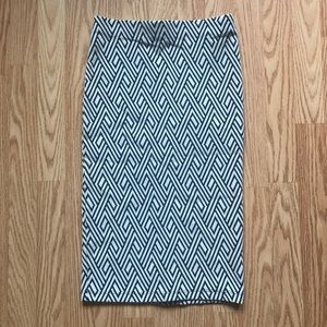 Zara Patterned Mid-length Skirt